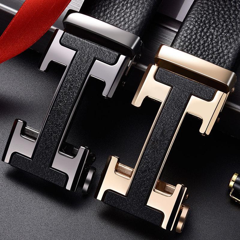 

[Quick Hair] Classic H Letter Automatic Buckle Men S Belt Men S 120cm