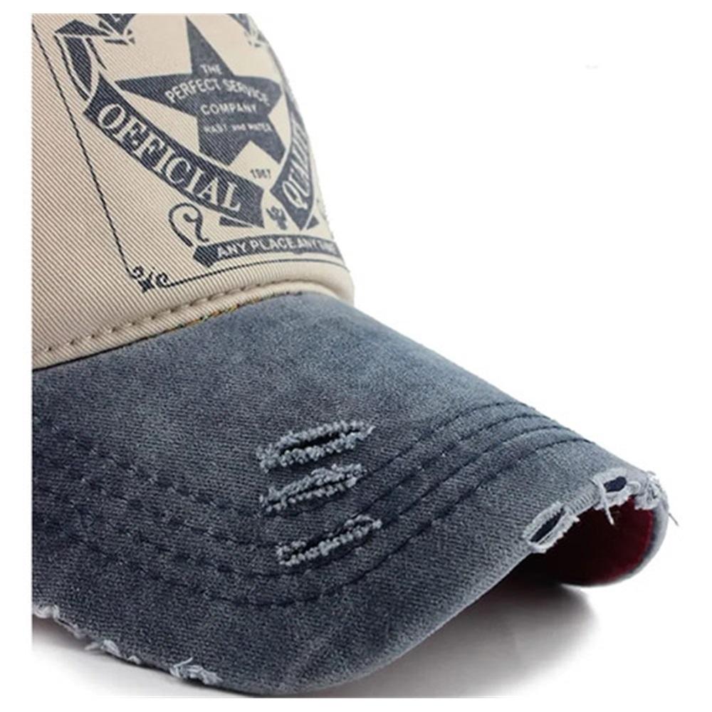 Vintage Baseball Cap Washed Denim Trucker Hat Fashion P,a12