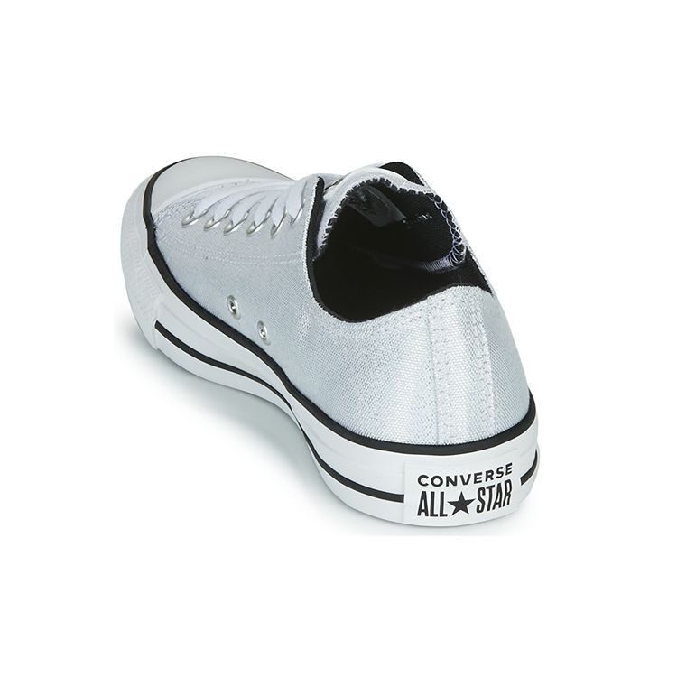Converse All Star Low Top Sneakers Women Sneakers Silver Black 568588F