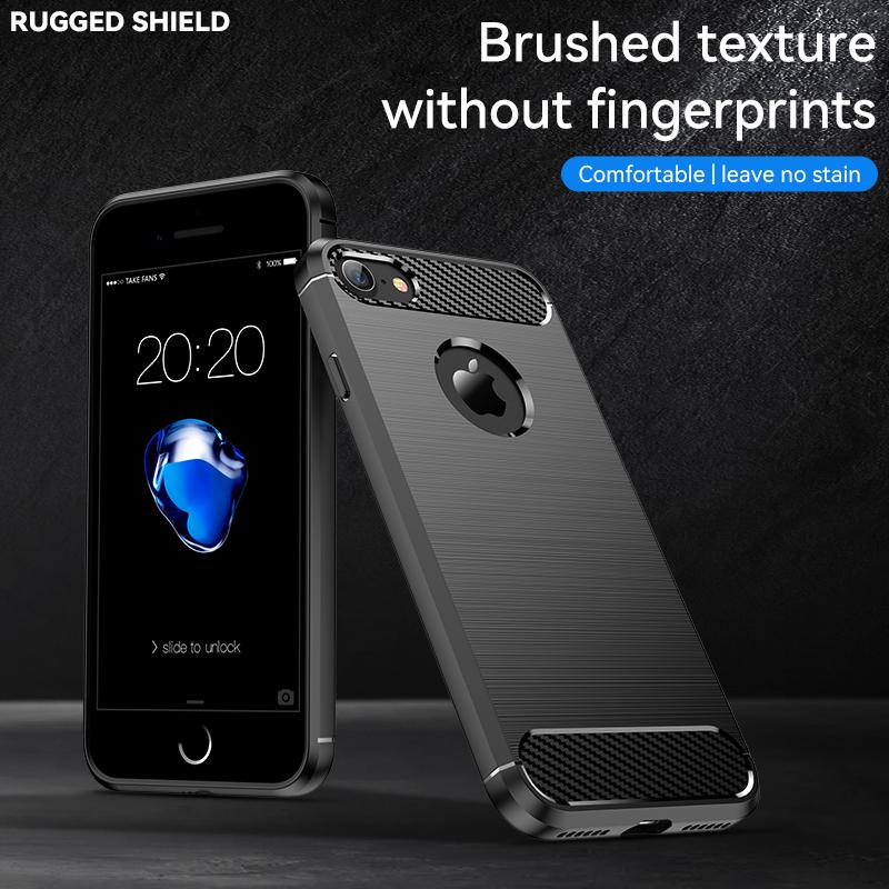 Husă pentru iPhone 7 Husă pentru iPhone 7 Husă de protecție antișoc originală TPU de lux din silicon periat din cauciuc pentru iPhone 7
