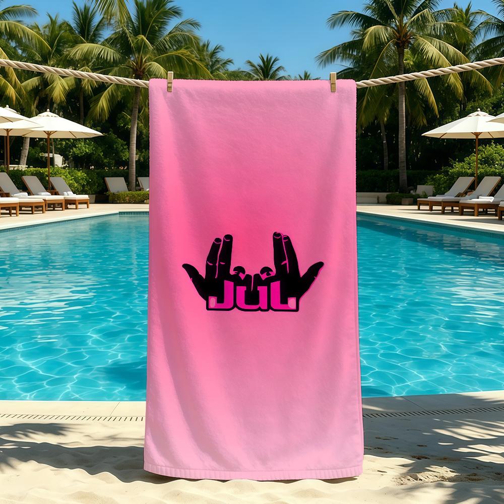 Rapper Towel For Outdoor Camping Beach Towel Super Singer Absorbent Quick-Drying Summer J-Jul Towel