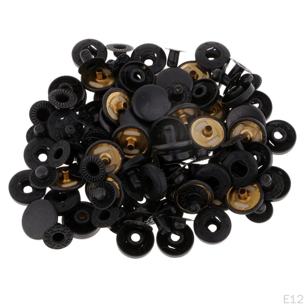 30 Sets - Made of 4 Parts Snap Buttons Fastener Clothes Jeans Belts Accessories