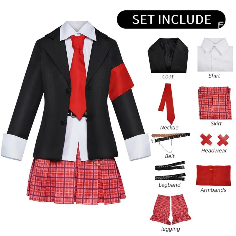 Shugo Chara Hinamori Amu Kostuum Cosplay Uniform Anime Halloween Kostuums voor Vrouwen Spel XS（old） black