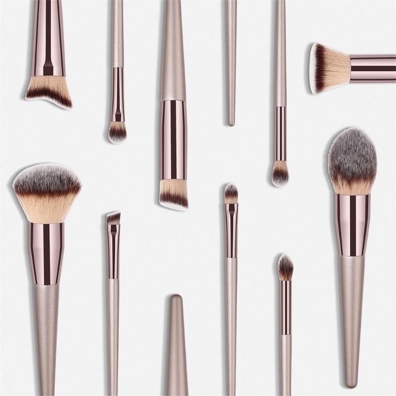 Angled Face Brush Dense and Soft Synthetic Fibers Powder Buffing Brushes For Seamless Makeup Cream Blending Brushes