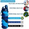 500ML Fitness Sport Waterfles Siliconen Opvouwbare Drinkbeker Outdoor Reizen Klimmen Fietsfles Camouflage Ketel Nieuw