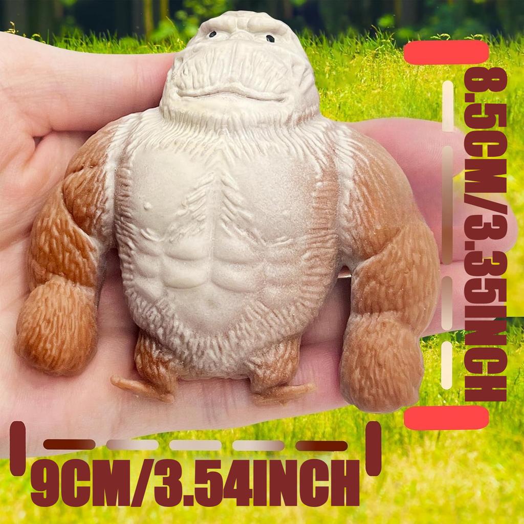 1PC Mini Monkey Splat Squishy Dough Fidget Toy Stress Relief Stress Ball 3.54inch Sensory Toy for Adults And Kids Party Favors