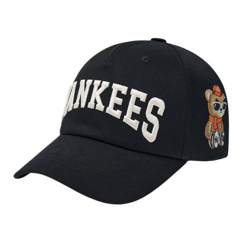 MLB Polyester Baseball Caps Unisex Black Fashion 3ACPMB04N-50BKS
