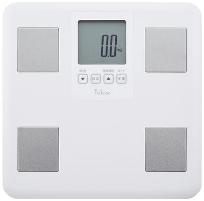 Body Composition Automatic Easy Measurement with White Monitor, Recognition, Step-On Function, FS-400-WH,