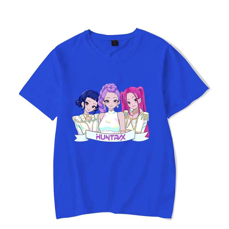 Funny K-Pop Demon Hunters Mira Rumi Zoey Printed Shirt Women's Men's Casual Personality T-shirt Unisex Summer Cute T-shirt Tops