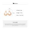 Heavy Industry Metal Hollow Geometric Silver Needle Earrings Retro Premium Personality Niche Earrings