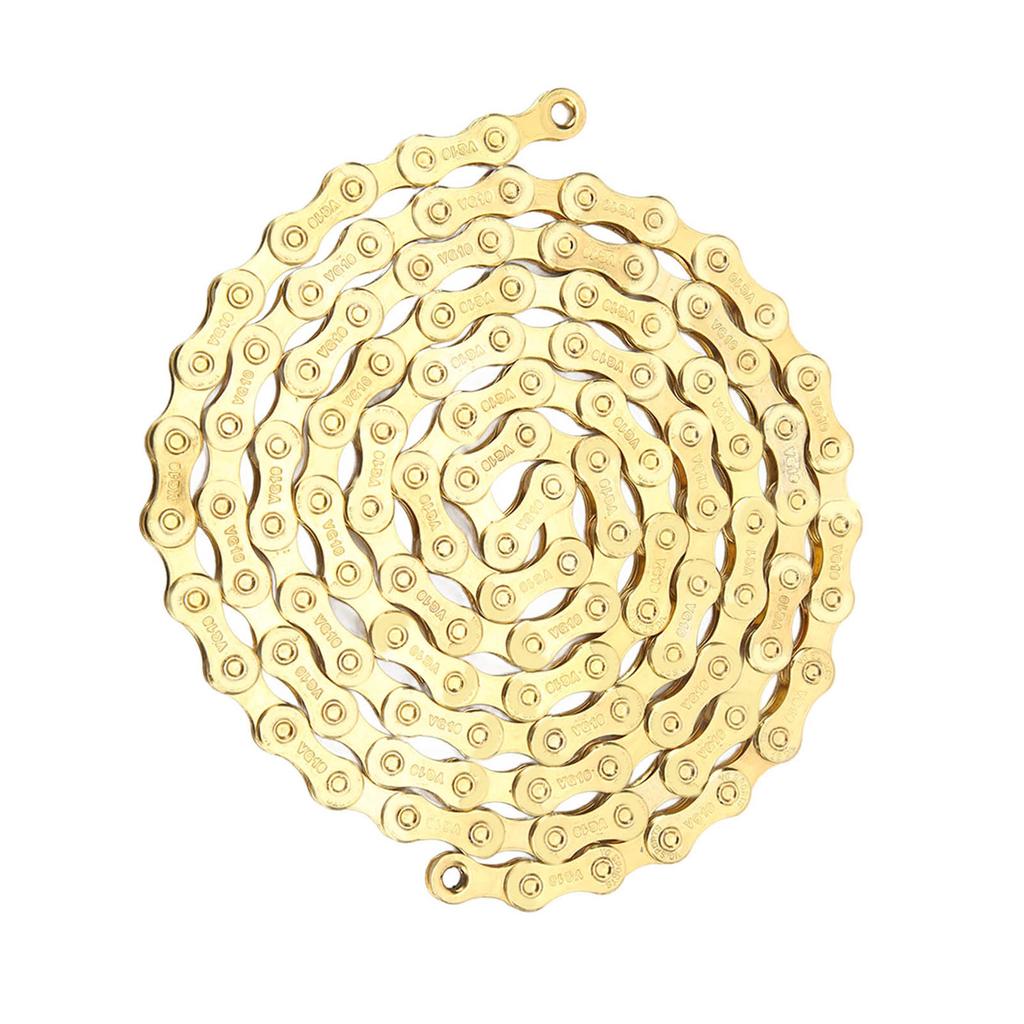 10 Speed Bike Chain Golden High Carbon Steel Lightweight Replacement Bike Chains Parts for VG
