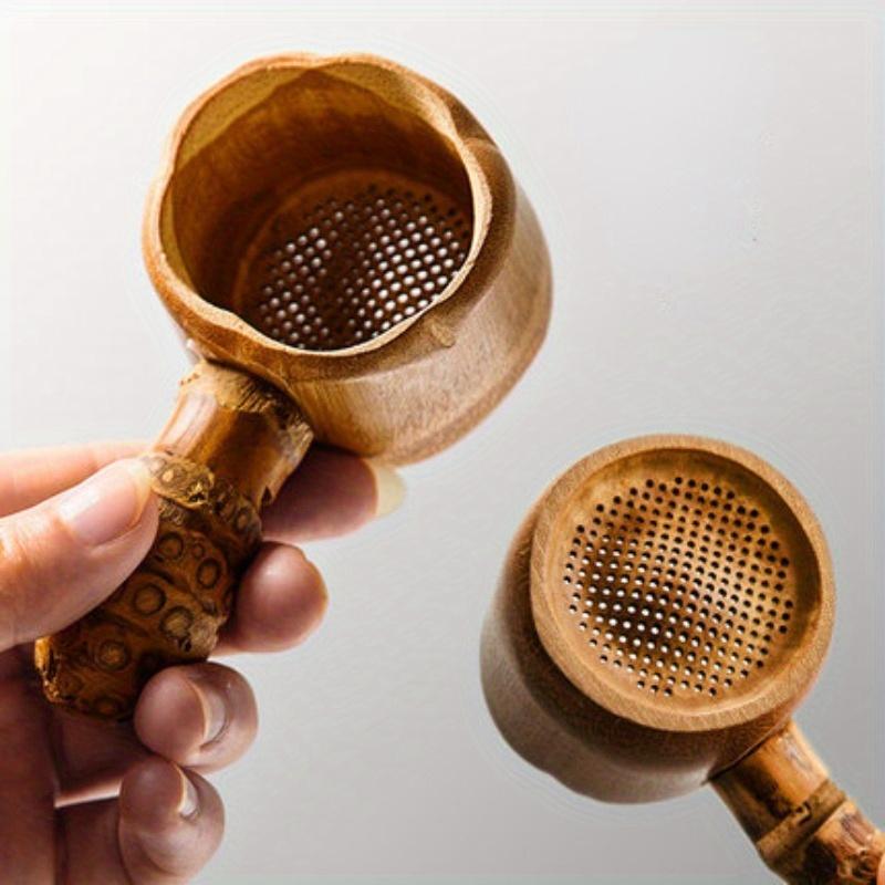 1PC Bamboo Root Tea Strainer Tea Ceremony Six Gentlemen's Tea Filters Chinese Style Zen Kung Fu Tea Set Accessories Bamboo Handicrafts