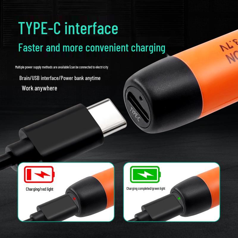 USB Digital Display Portable Soldering Iron Set - 5V 8W, 800mA Rechargeable Lithium Battery