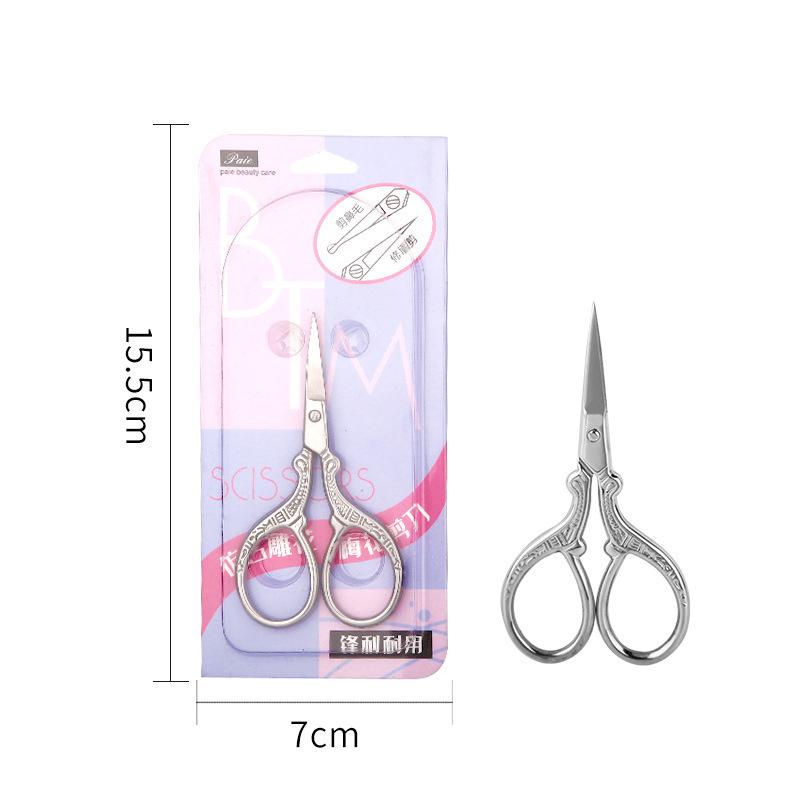 Retro Stork Sewing Scissors Embroidery Eyebrow Scrapbooking Stationery Scissor Small Diy Craft Needlework Stitch Tailor Shears