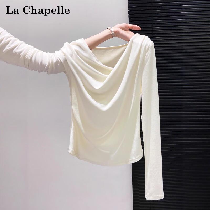 La Chapelle Women s Slim Fit Off-Shoulder Long Sleeve Top M