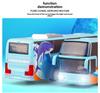 Alloy Passenger Bus Model with Sound, Light, and 5-Doors: Creative Decorative Toy