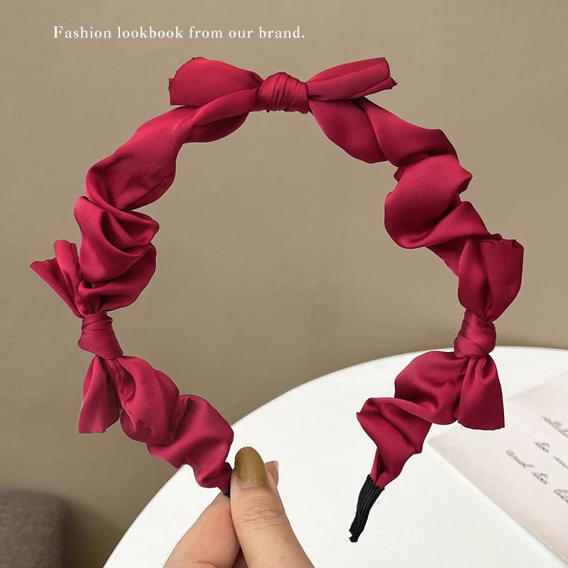Women's Retro Korean Christmas Headband: High-End Autumn/Winter Hair Jewelry & Versatile Accessory