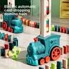 Tren Domino pentru Copii Mașină Electrică Automată de Așezat Set Domino Colorat Jucării Educative Blocuri Cadou pentru Băieți Fete