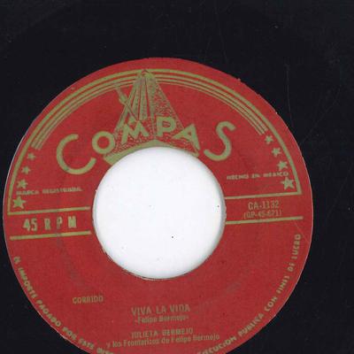 7inch Record JULIETA BERMEJO - Viva La Vida CA1132 COMPASS US Latin Used
