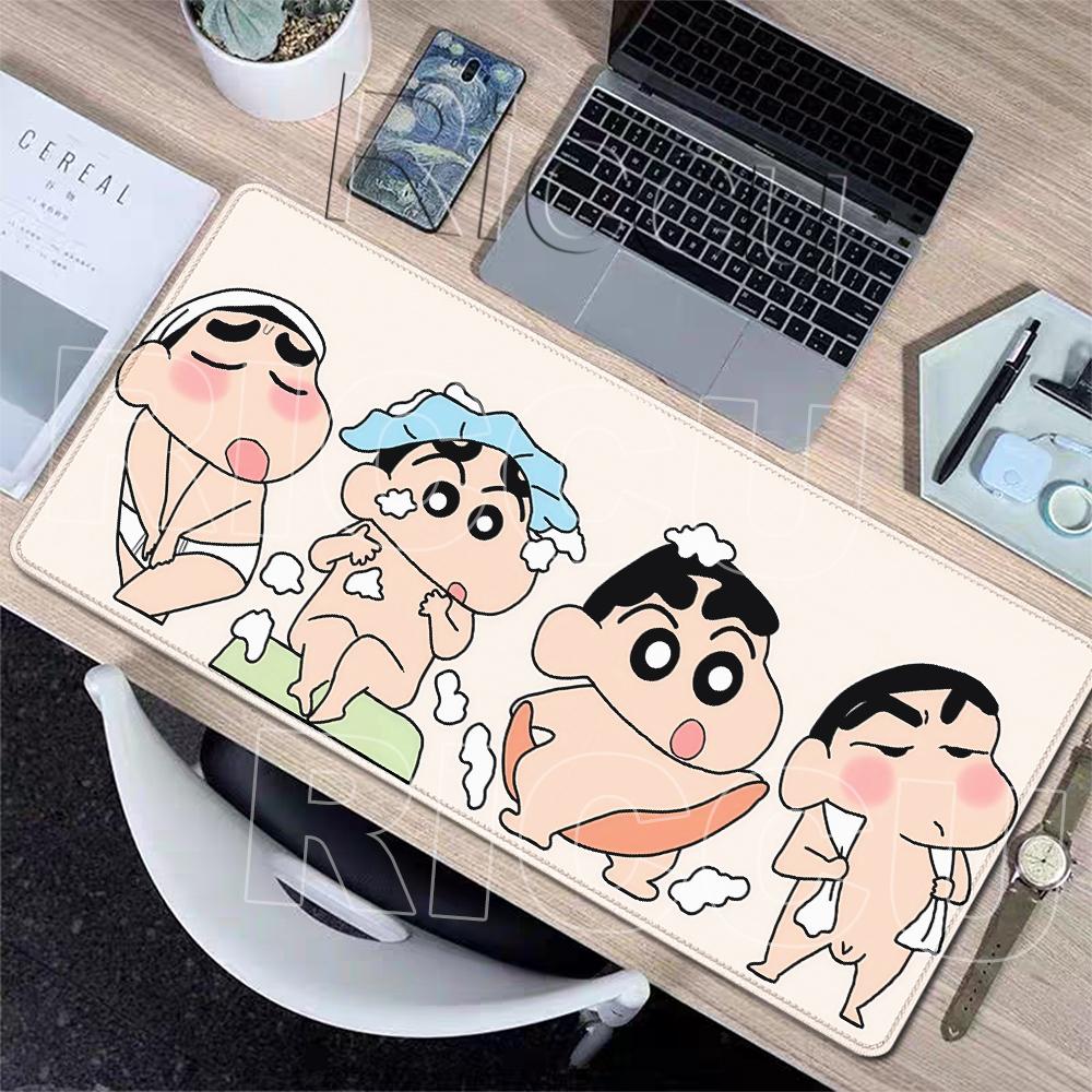 Extended Anime Cartoon Mouse Pads C-Crayon Shin-chans Desk Mats Peripherals HD Gamers Anti-slip Keyboard PC Rubber Table Carpets