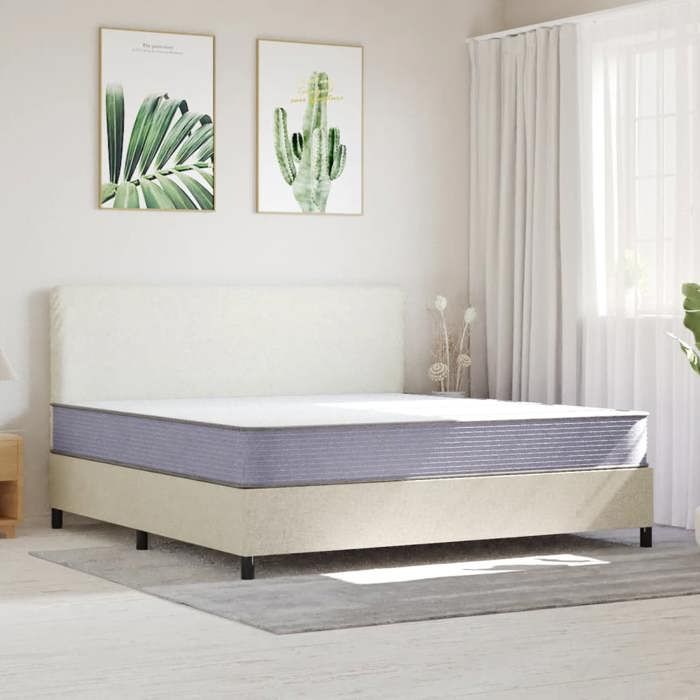 VidaXL Matelas en mousse moyennement doux 200x200 cm 373016