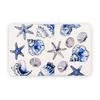 Starfish Shell Design Bath Mat Soft Faux Cashmere Absorbent Floor Mat Non Slip Bathroom Mat Home Entrance Mat