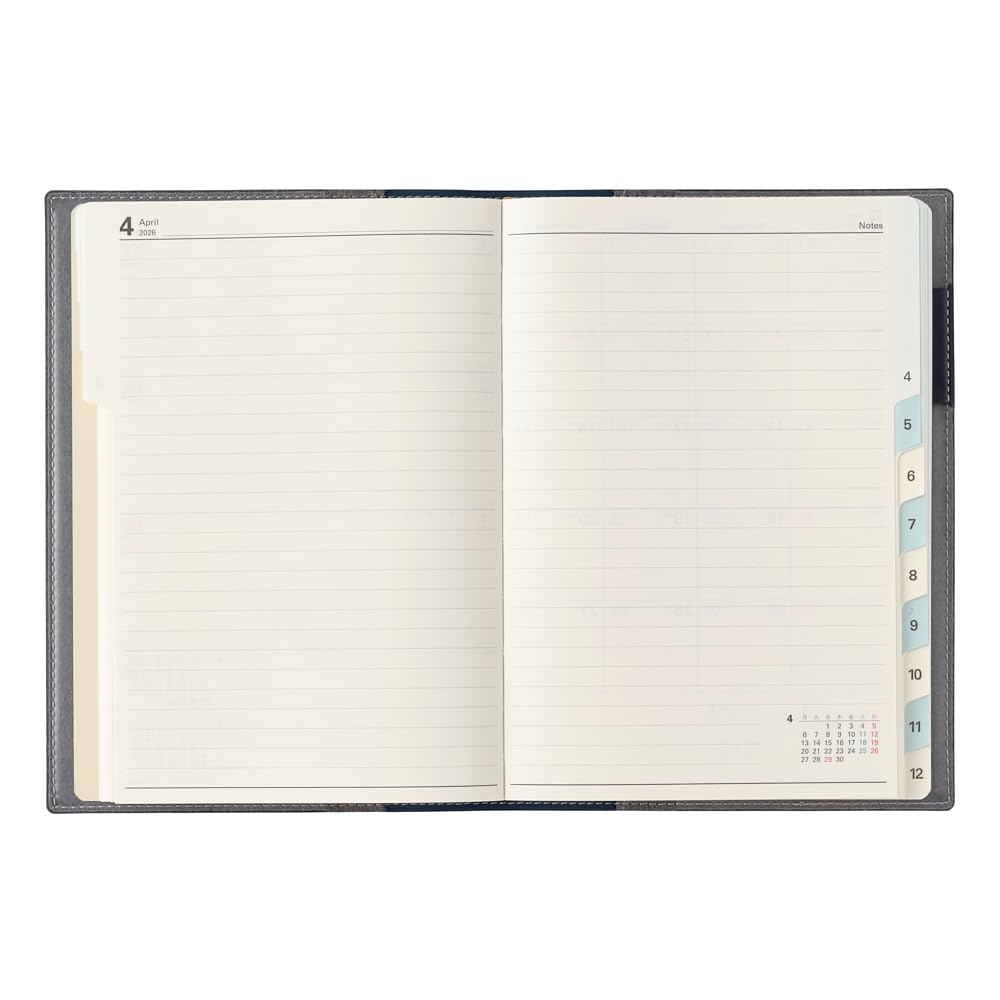 NOLTY Planner 2026 B6 Weekly Carrel 1 Navy 2041 December (Starts 2025)
