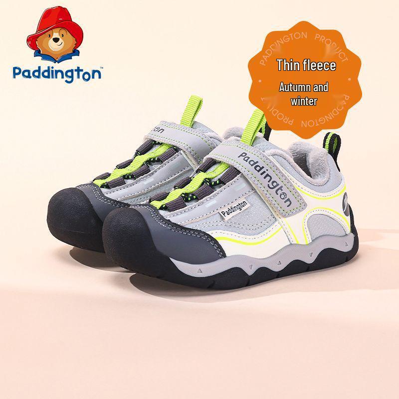 Paddington Bear Toddler Sports Shoes: 2025 Winter Warm Velvet Sneakers for Boys & Girls