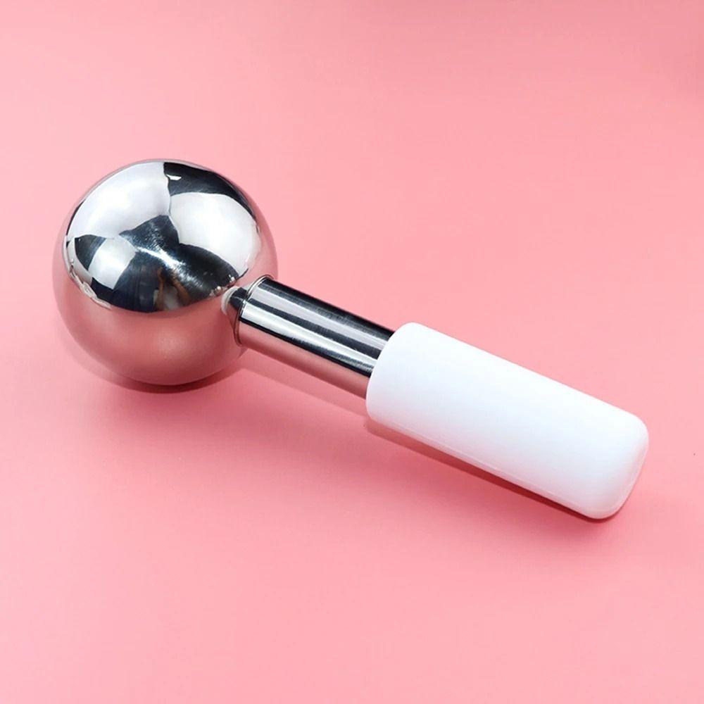 Educe Swelling Ice Wave Ball Stainless Steel Face Care Cryo Freeze Stick  Beauty Salon Massager
