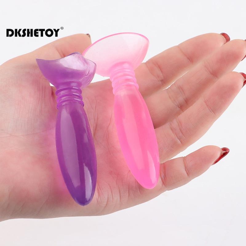 Manual Female Masturbation Device Anal Plug Silicone Simulation Penis Vibrator Portable Adults Sex Toys For Women