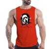 Sommer Herren Fitness Outdoor Sport Rundhalsweste Totenkopfmuster 2D Gedruckt Jugend Trend Atmungsaktives Ärmelloses Shirt
