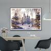 5D DIY Diamond Painting Landscape Castle Full Round Rhinestone Embroidery Cross Stitch Kit Mosaic Picture Home Decoration Gift