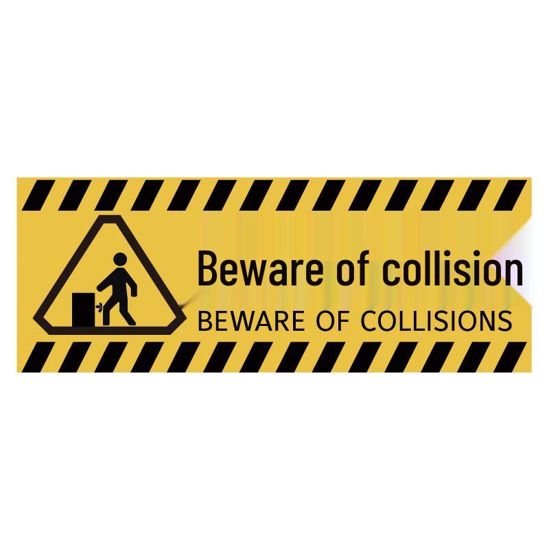 Hesdige JG-1598 Caution Collision Warning Sticker 29.3×11cm