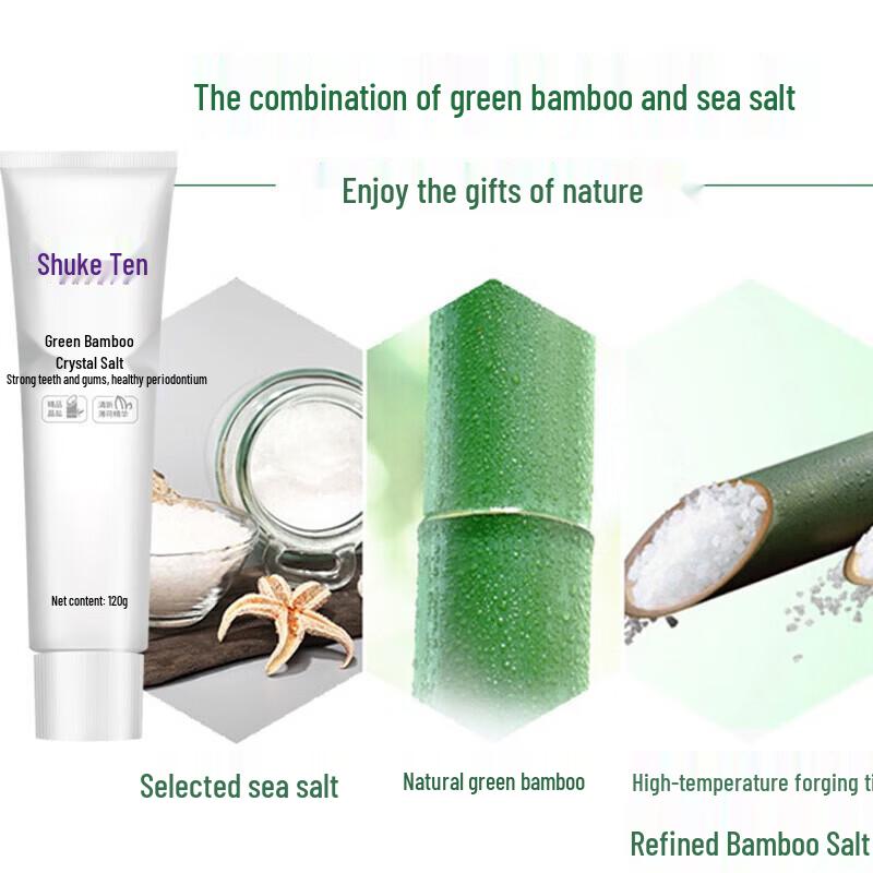 Saky Green Bamboo Crystal Salt Toothpaste