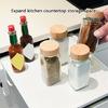 Anti Slip Expandable Cabinet Door Shelf Foldable Kitchen Storage Organizers Slim Foldable Cabinet Door Storage Rack