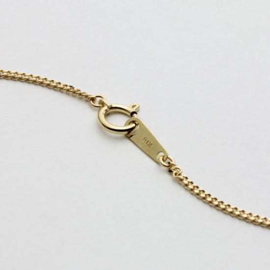 Walk 18K Gold Kihei Necklace Kihei K18 Engraved [Jewelry Shinsaibashi] Chain, 45cm, 3.4g, Double-Cut,