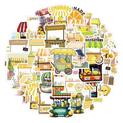 55pcs Suitcase Stickers Waterproof Stickers Scooter Computer Tablet Cartoon Decoration
