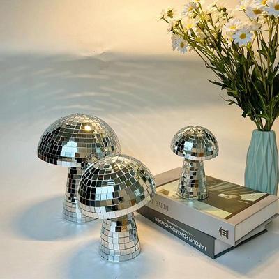 Pilz-Diskokugel-Ornamente mit Laser-Glas-Finish