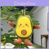 Delightful Avocado Plush Figure Keychain With Colorful Chains Perfect For Collectors