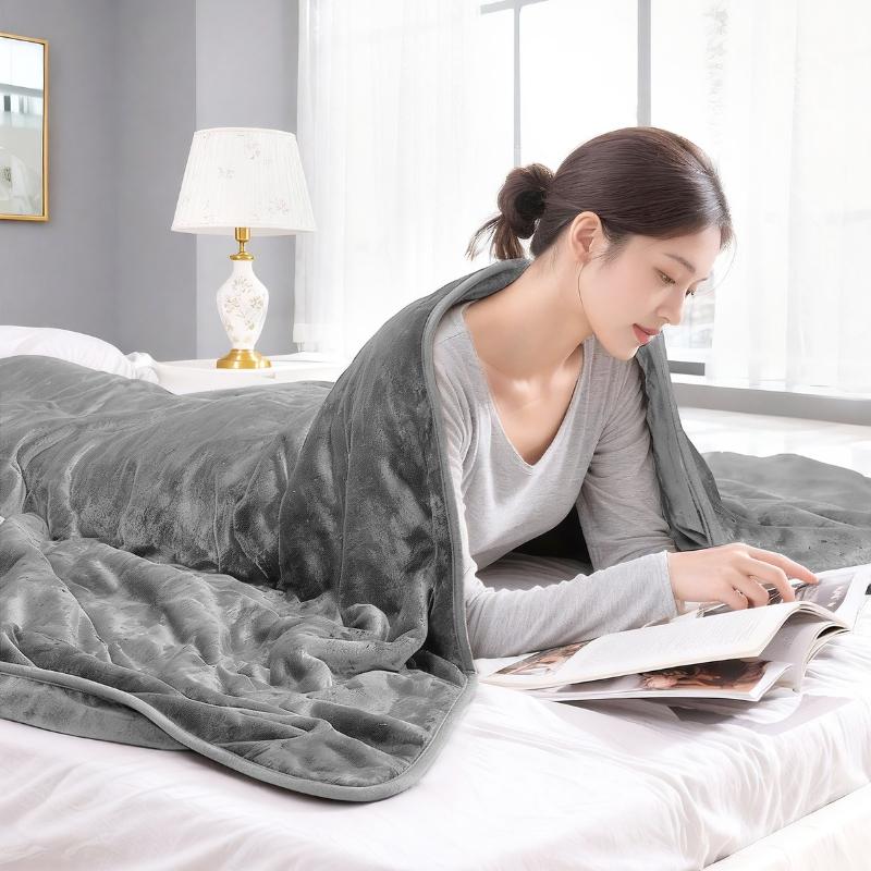 180x130cm Electric Blankets Flannel Warm Body Heating Blanket  Intelligent 6-speed Temperature Control Thin Blanket Multi Purpose Sofa Bed Thin Quilt