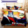 3pcs UFO Robot Grendizer2 Cover Set - Personalized Name, HD Printed Bedding with 1 Cover and 2 Pillowcases - Perfect for Home Decor, Easy Care
