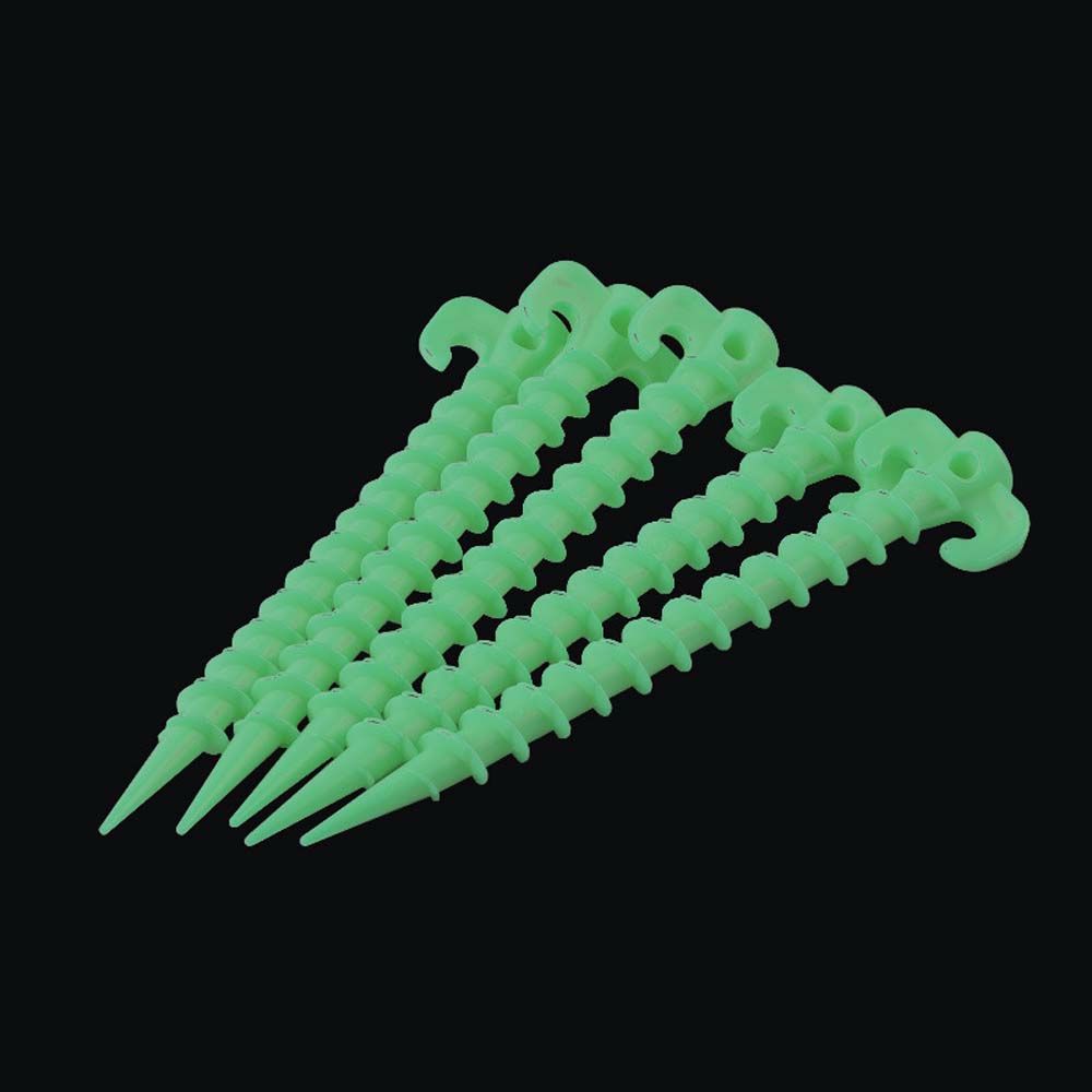 Pegs Tent Accessories Fixed pegs nail Ground Screw Pegs Tent Pegs Luminous Tent Nails Horn Nails 5pcs