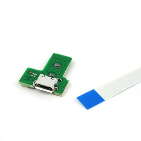 Charging Port Board Lightweight Precise 12Pin Flex Cable USB Charging Port Socket Board for Sony for PS4 JDS-030/JDS-040/JDS-055