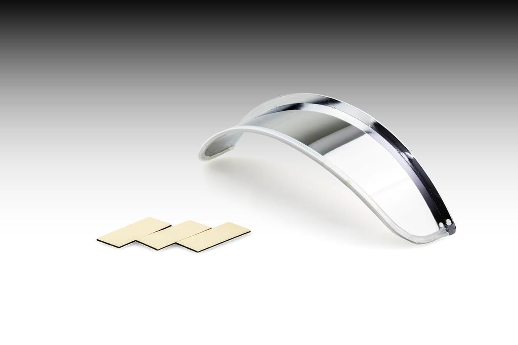 Kijima GB350C ('24-) Motorcycle Parts Headlight Visor, Steel, Retro Custom, Plated Finish, Part Number 203-2993