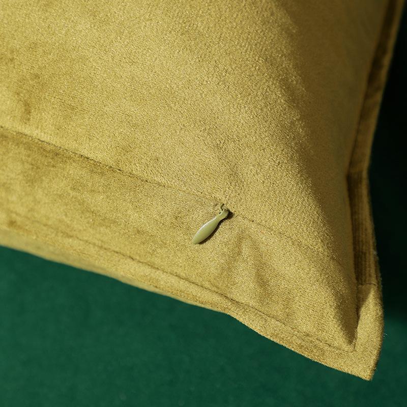 New Solid Color Dutch Velvet Edged Pillowcase Color Combination Sofa Cushion Pillowcase