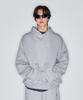 Attention Row Basic Super Wide Hoodie (Gray)