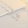 Silver Plated Water Drop Necklace for Men & Women - Simple, Fashionable, and Popular.