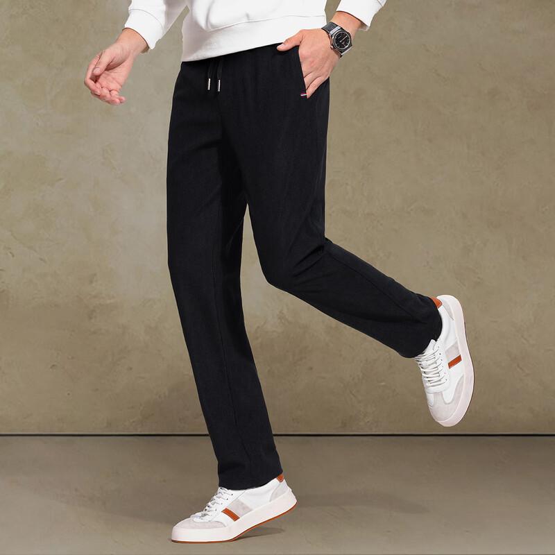 Shanshan Men's Warm Corduroy Straight-Fit Casual Pants