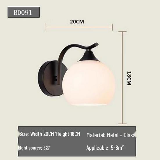 Modern Nordic LED Wall Lamp for Bedroom and Living Spaces