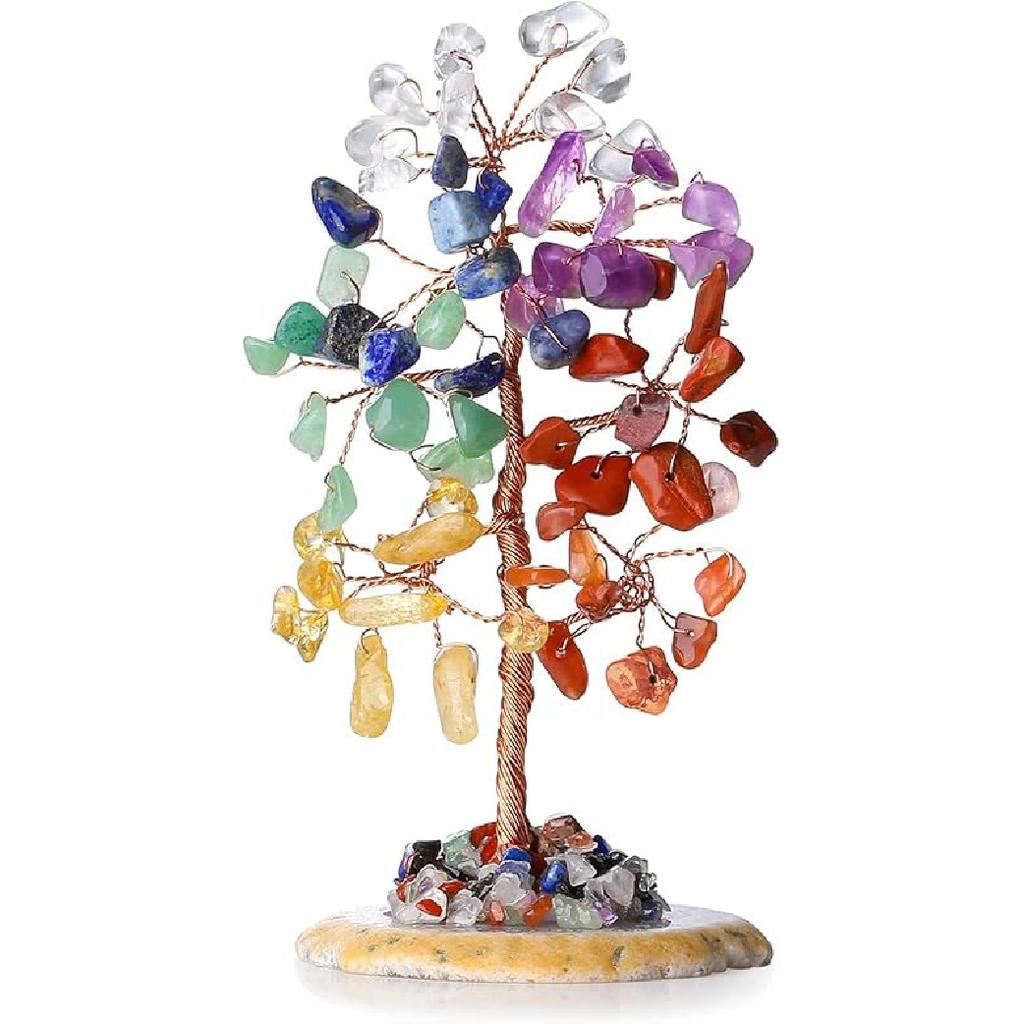 DUQGUHO Crystal Tree Amethyst Crystal with Natural Quartz Amethyst Stone Base Crystal Tree for Decor Reiki Luck Crystal Spiritual Gifts